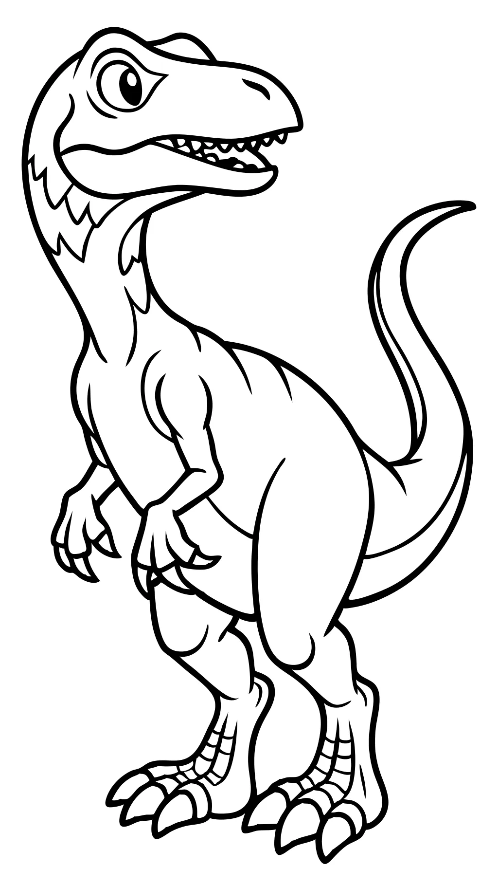 coloriages de dinosaure Raptor